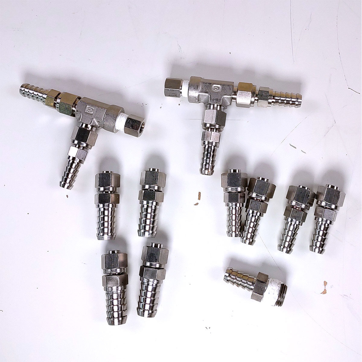 Candela VBeam Laser System Parts Assorted Stainless Metal Hose Connectors As-Is