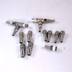 Candela VBeam Laser System Parts Assorted Stainless Metal Hose Connectors As-Is
