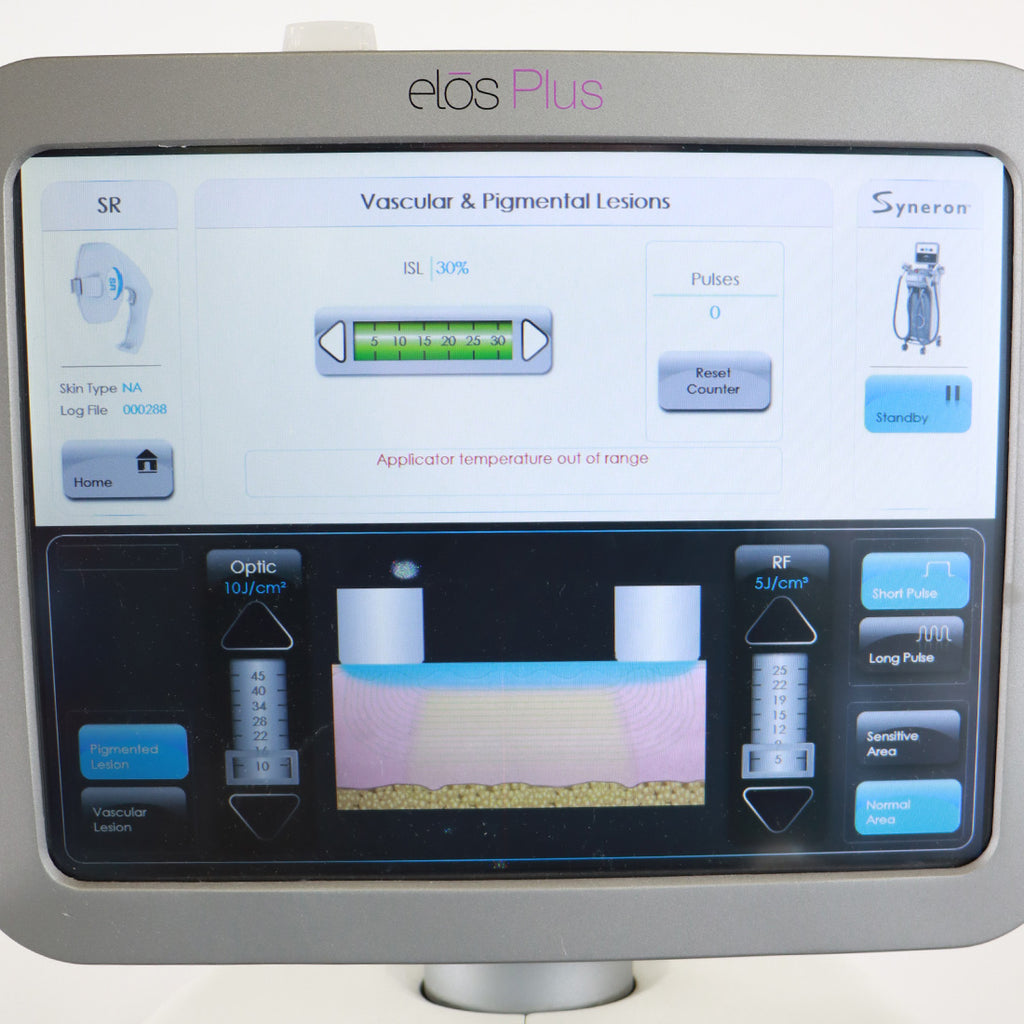 2012 Syneron Candela Elos Plus Laser RF Skin Tightening Hair Removal 3 Handpcs