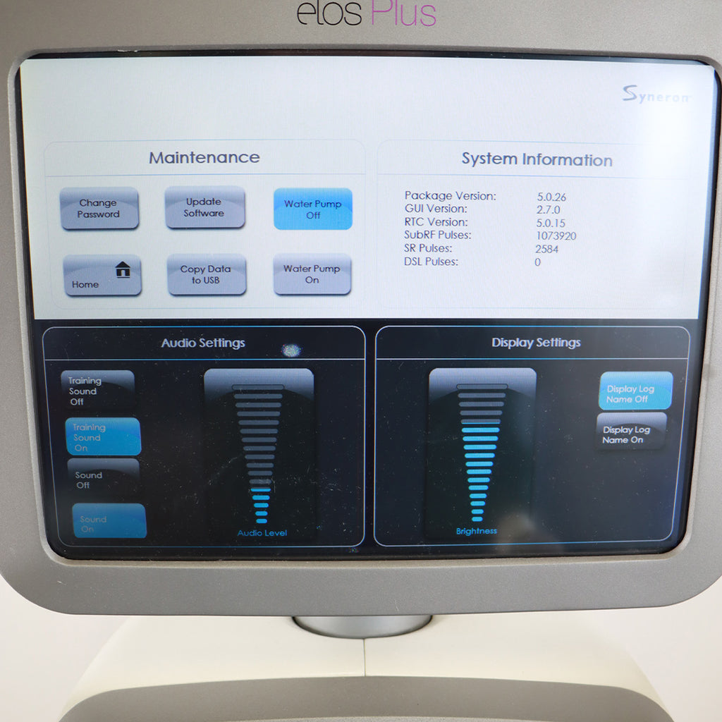 2012 Syneron Candela Elos Plus Laser RF Skin Tightening Hair Removal 3 Handpcs
