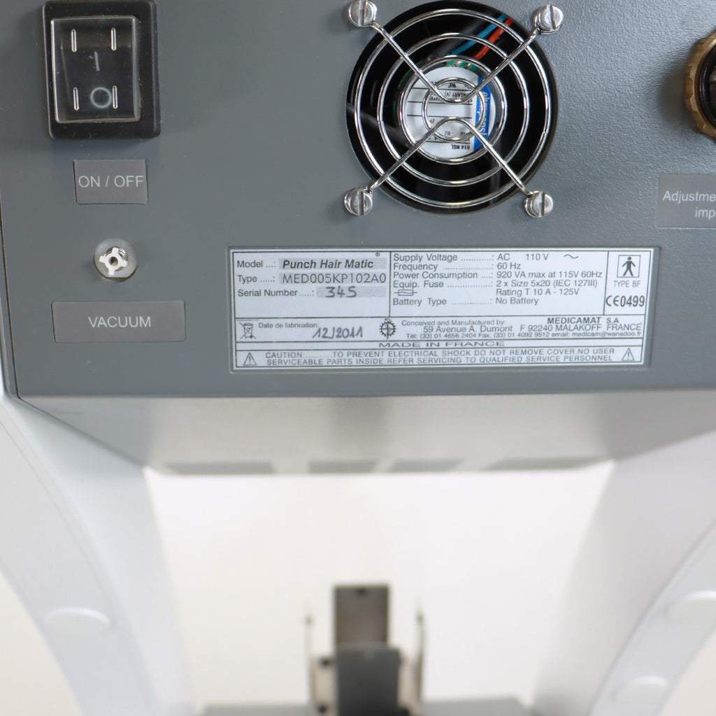2011 NeoGraft Medicamat Automated Hair Restoration Punch Hair Matic Workstation