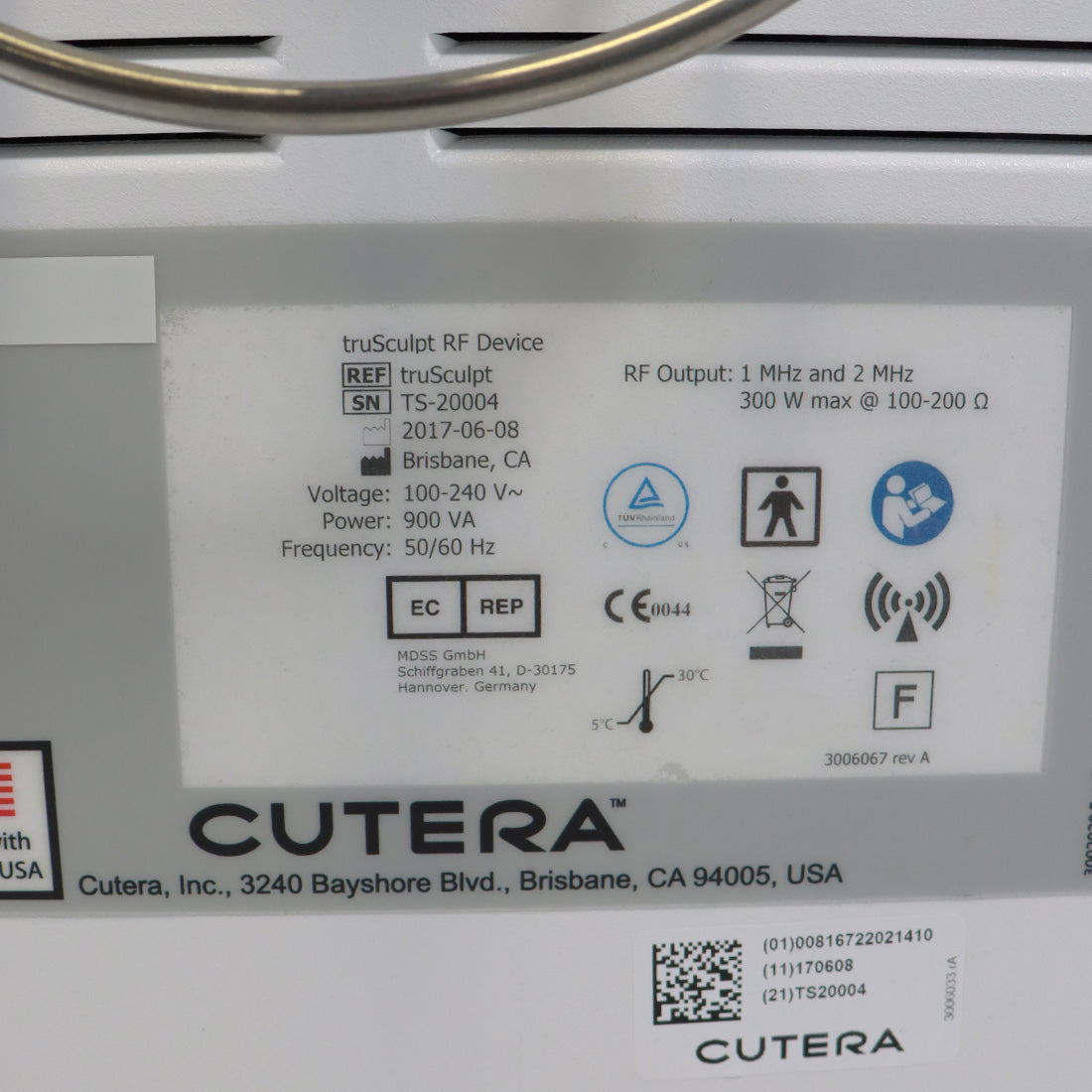 2017 Cutera truSculpt 3D RF Body Sculpting Fat Reduction Cellulite Treatment