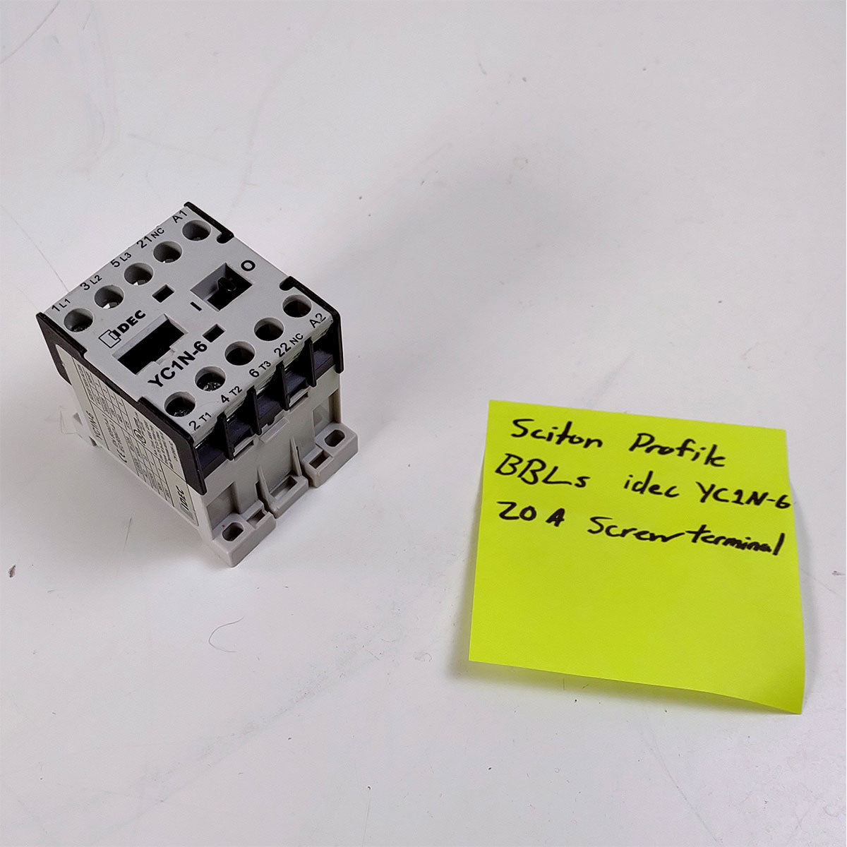 Sciton Profile BBLs Broadband Light System Part Mini Contactor YC1N-6 20A As-Is