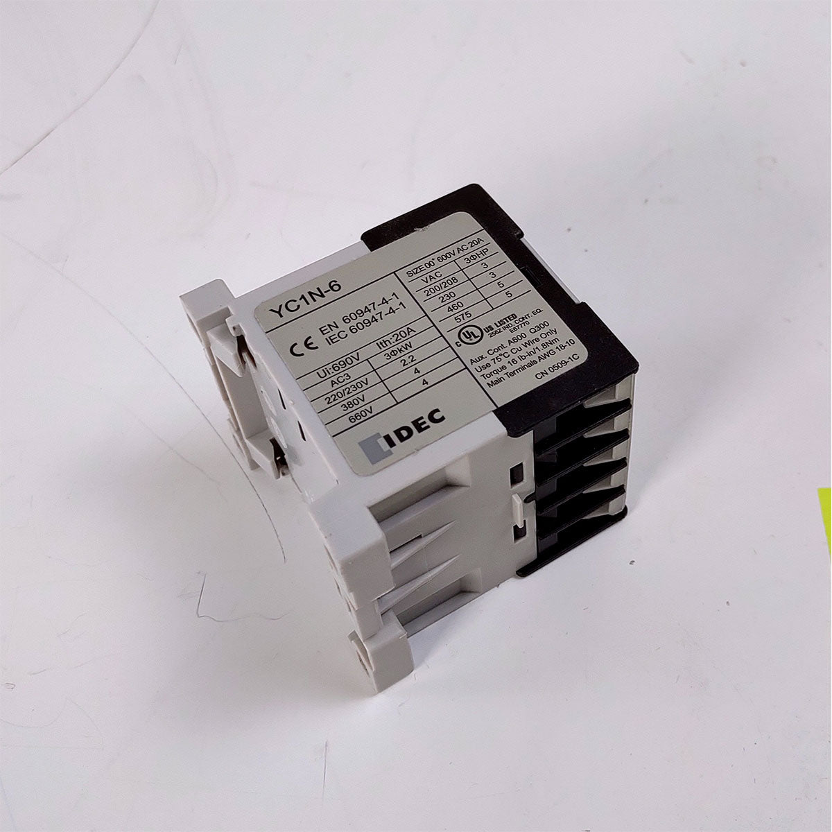 Sciton Profile BBLs Broadband Light System Part Mini Contactor YC1N-6 20A As-Is