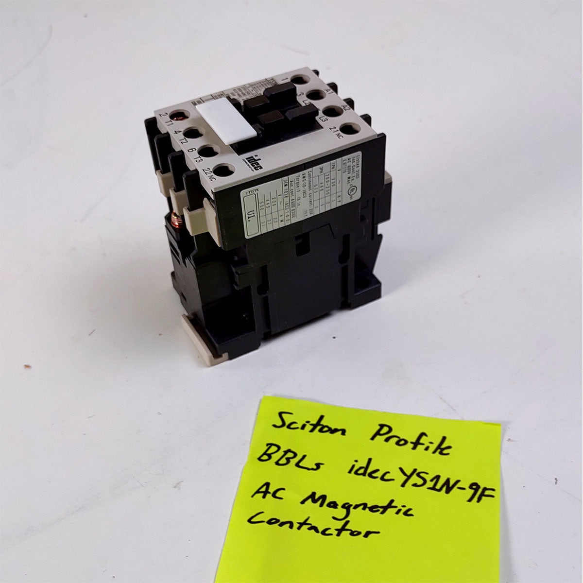 Sciton Profile BBLs Broadband Light System Parts 24V Magnetic Contactor As-Is