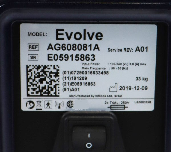 2019 InMode Evolve Skin Tightening Tone Muscle Body Contouring Base Workstation