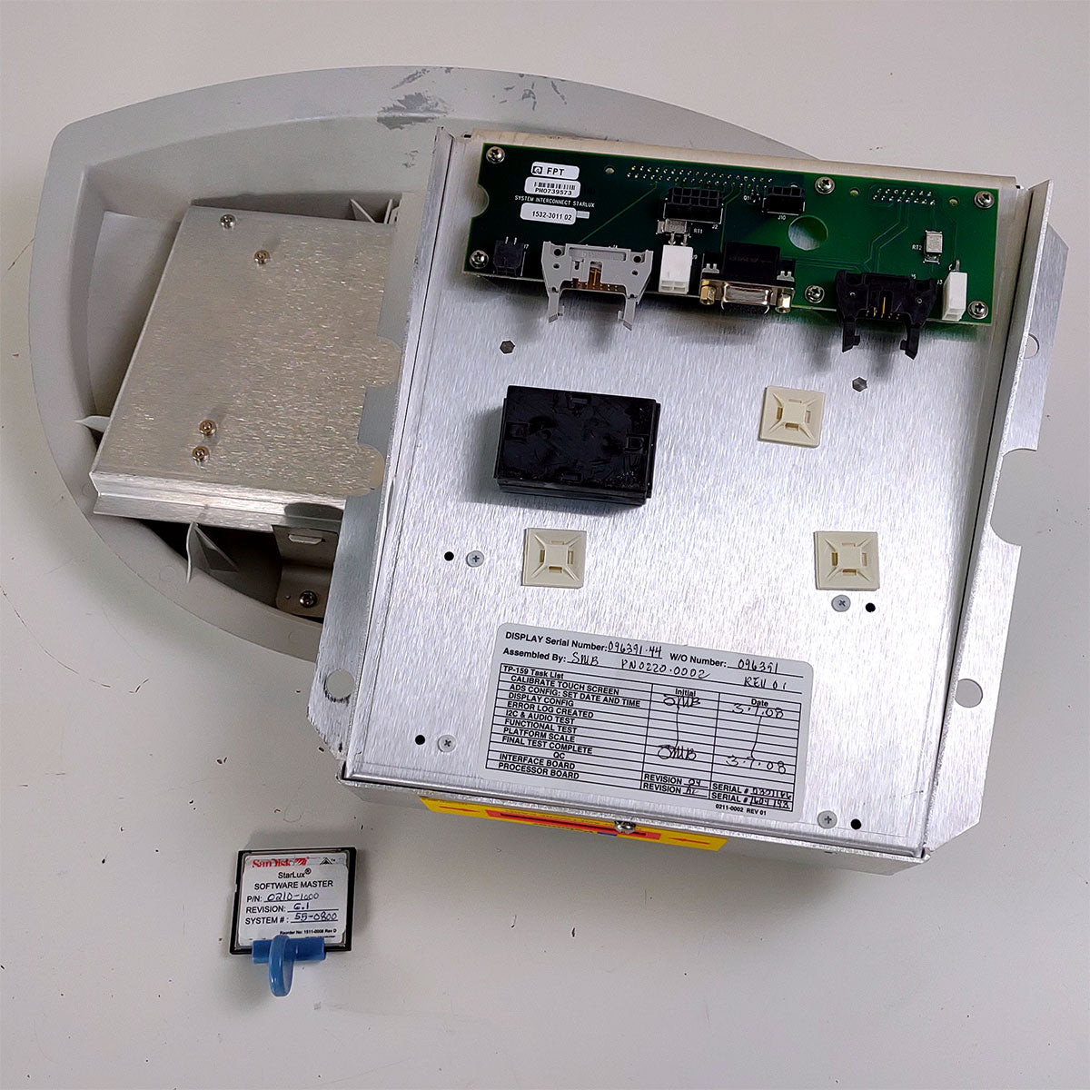 Palomar StarLux 500 IPL System Parts IO PCB, Software Card and BAD Display As-Is