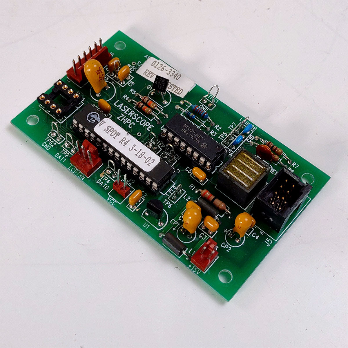 Laserscope Lyra i System ZHPC Small Green Board PCB 0126-3340 Parts As-Is