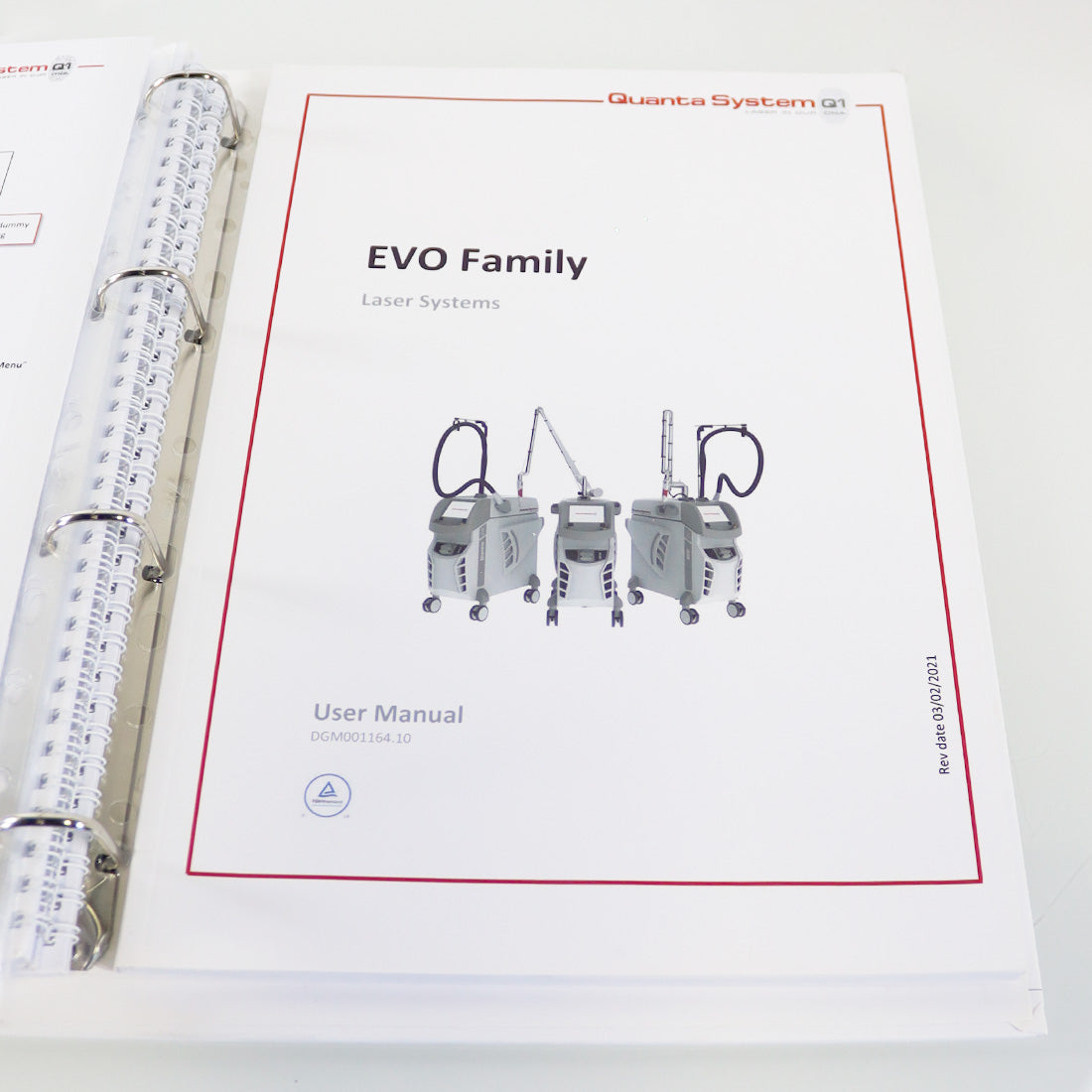 Quanta System Q1 EVO Family Laser Systems User Manuals 2021 DGM001164.10 +