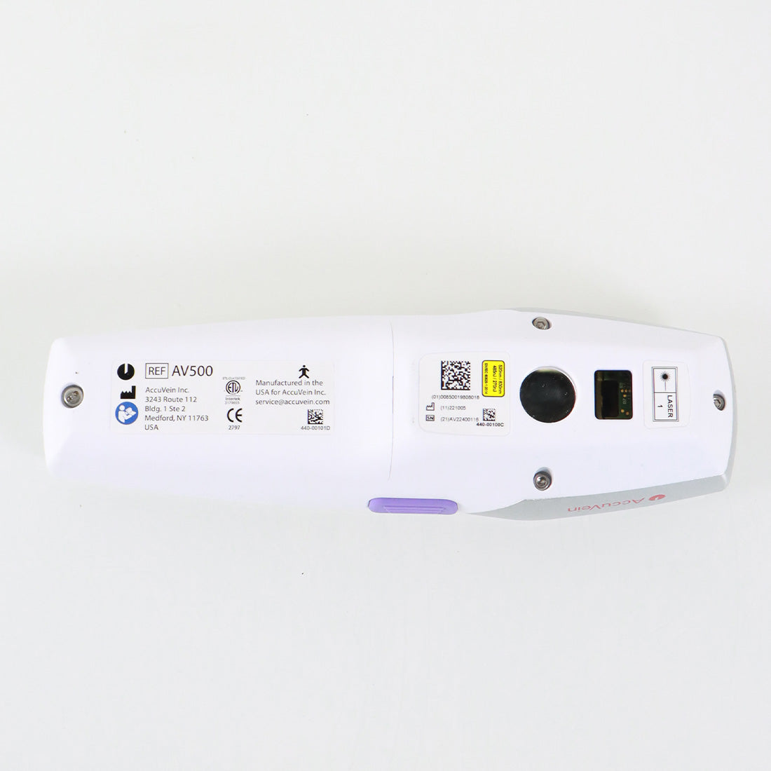 AccuVein Vein Finder HF580 Illuminator w/Rolling Stand AV500 Handpiece Accu Vein