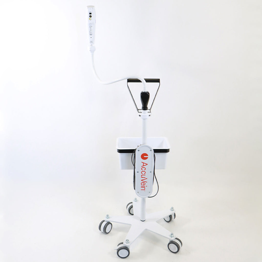 AccuVein Vein Finder HF580 Illuminator w/Mobile Stand AV500 Handpiece Accu Vein