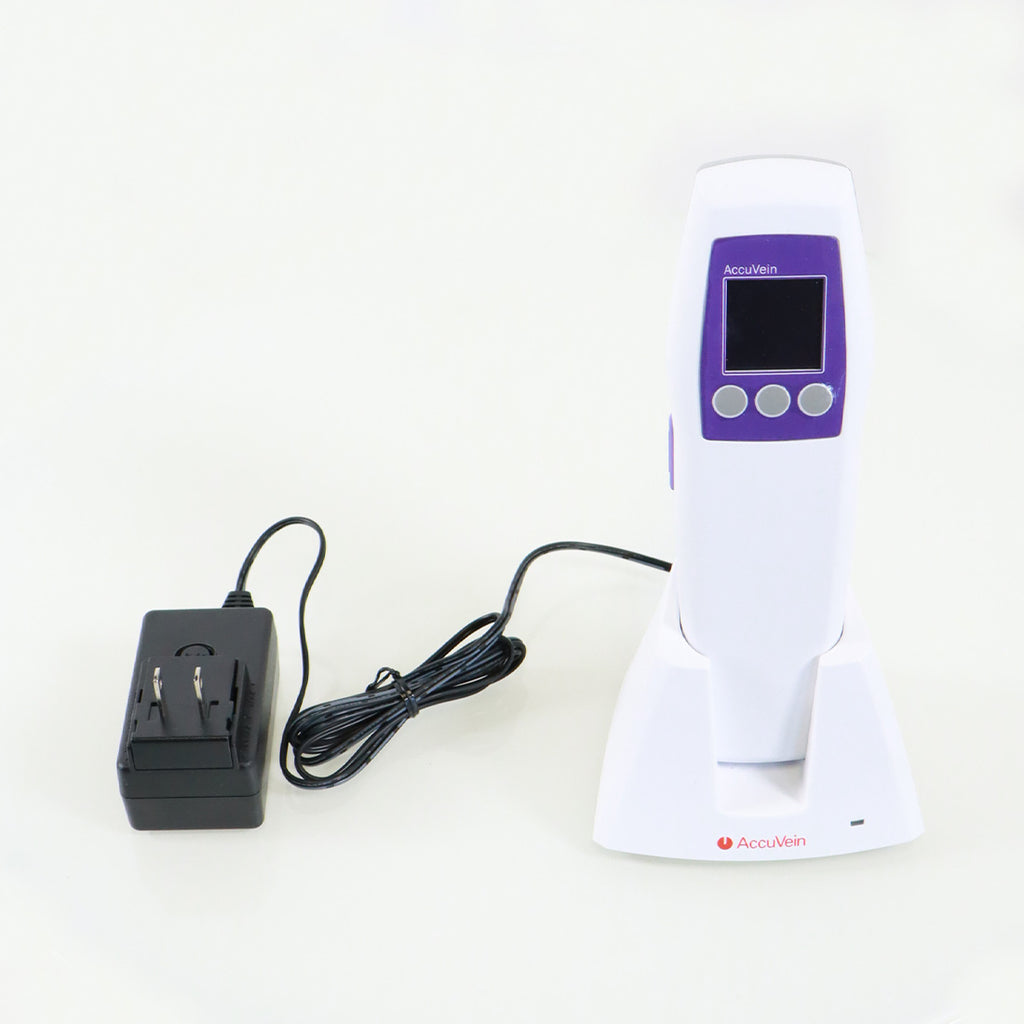 AccuVein Vein Finder HF580 Illuminator w/Mobile Stand AV500 Handpiece Accu Vein