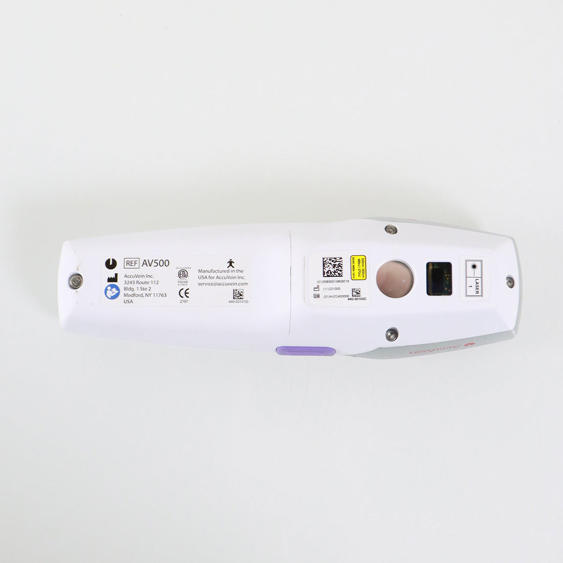 AccuVein Vein Finder HF580 Illuminator w/Mobile Stand AV500 Handpiece Accu Vein