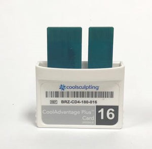 Zeltiq CoolSculpting CoolAdvantage PLUS Card Silver BRZ-CD4-180-016 x14 Left