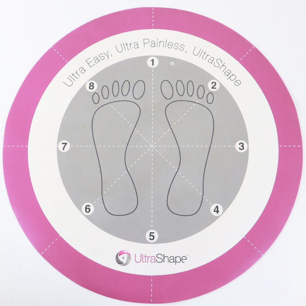UltraShape Aesthetics Patient Photo Angle Foot Placement Positioning Floor Mat