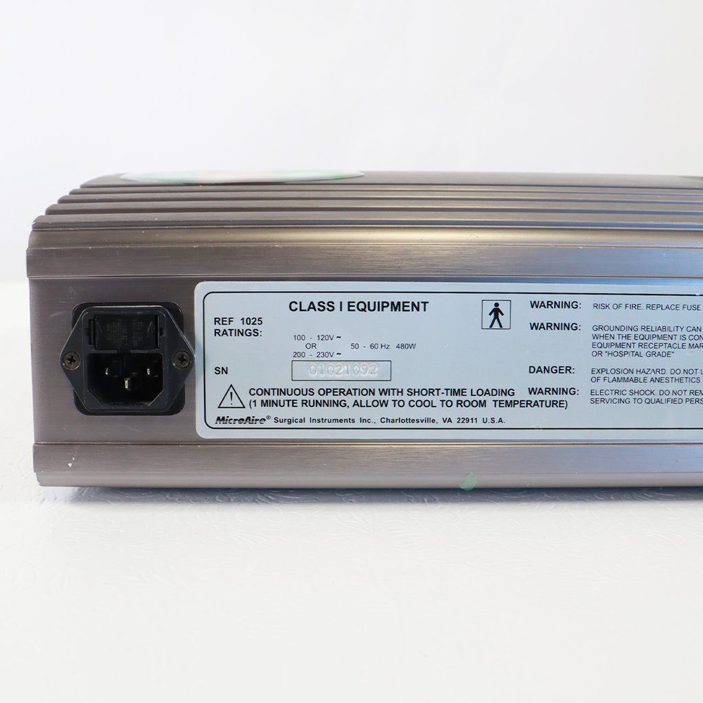 Microaire Surgical Systems 1025 Lipoplasty Console Electric Reciprocating Motion