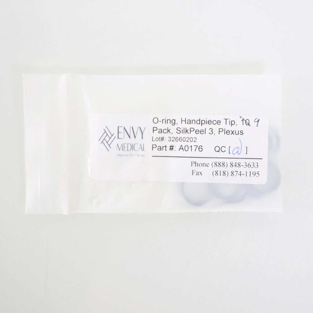 Envy Medical SilkPeel PLEXUS Handpiece O-Ring Set Hand Piece Tip A0176 x10Pcs
