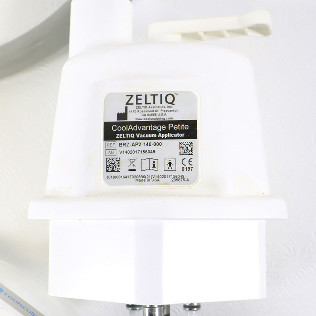 Zeltiq CoolSculpting CoolAdvantage HP Petite Vacuum Applicator BRZ-AP2-140-000