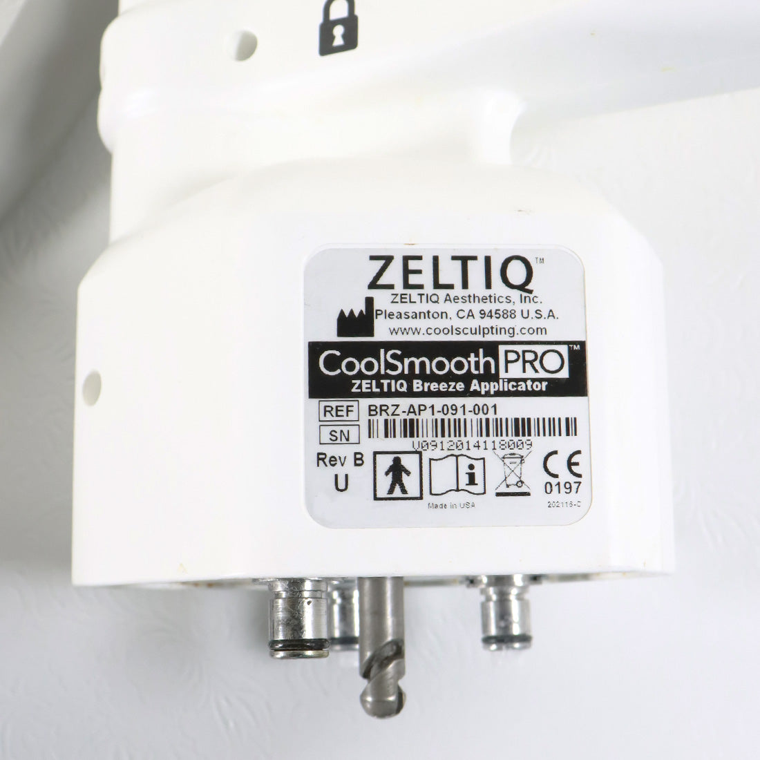 Zeltiq Breeze Surface Applicator CoolSmooth PRO Handpiece BRZ-AP1-091-001 2014