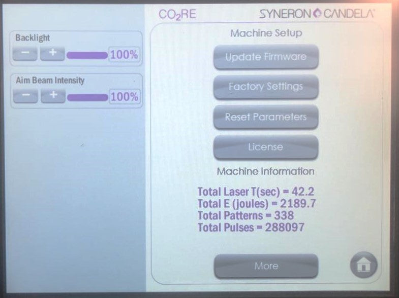 2019 Syneron Candela CO2RE Laser External Surgical Workstation System
