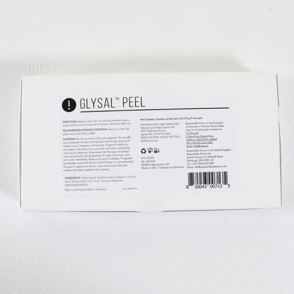 Edge Systems Hydrafacial Glysal Peel 70201 Vial Serum x6 BBE 03/2024