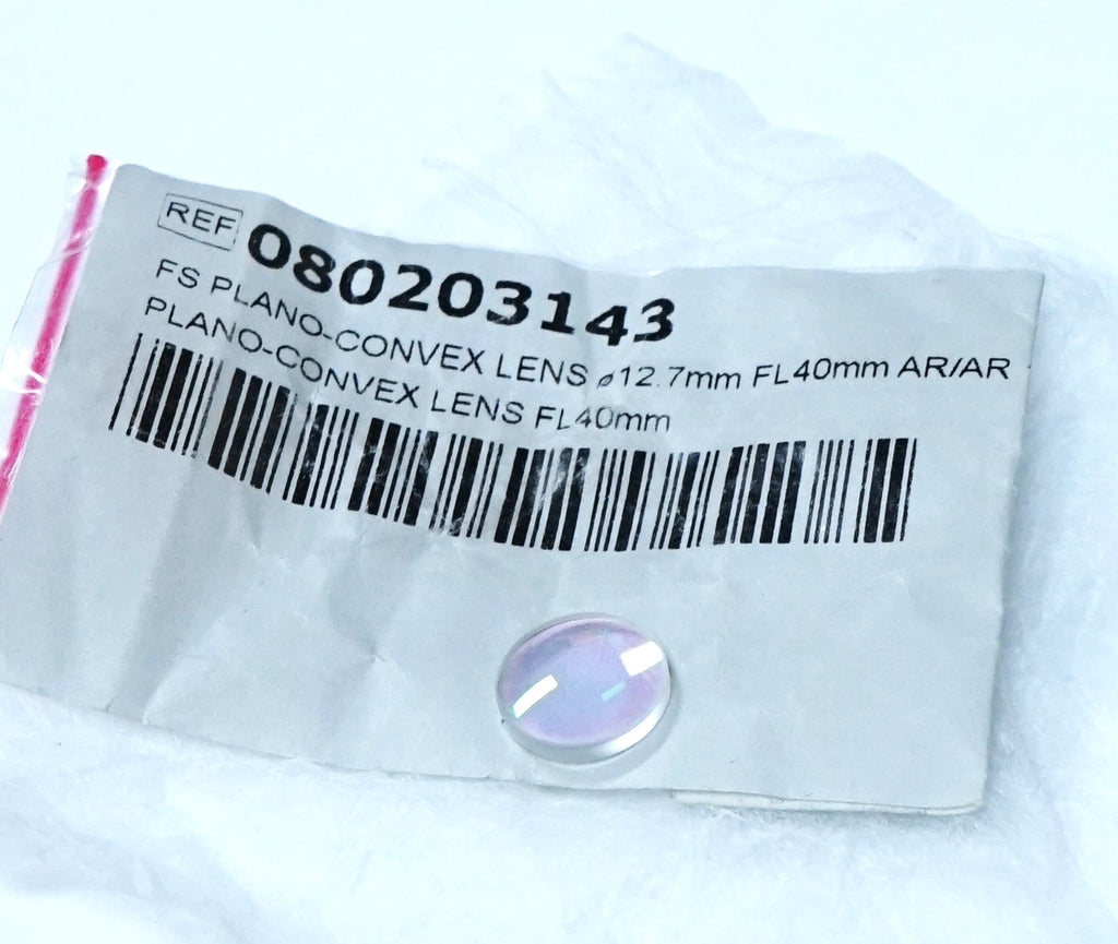 DEKA FS Plano Convex Clear Lens 12.7mm FL40mm AR/AR 755nm 1064nm 080203143 Laser