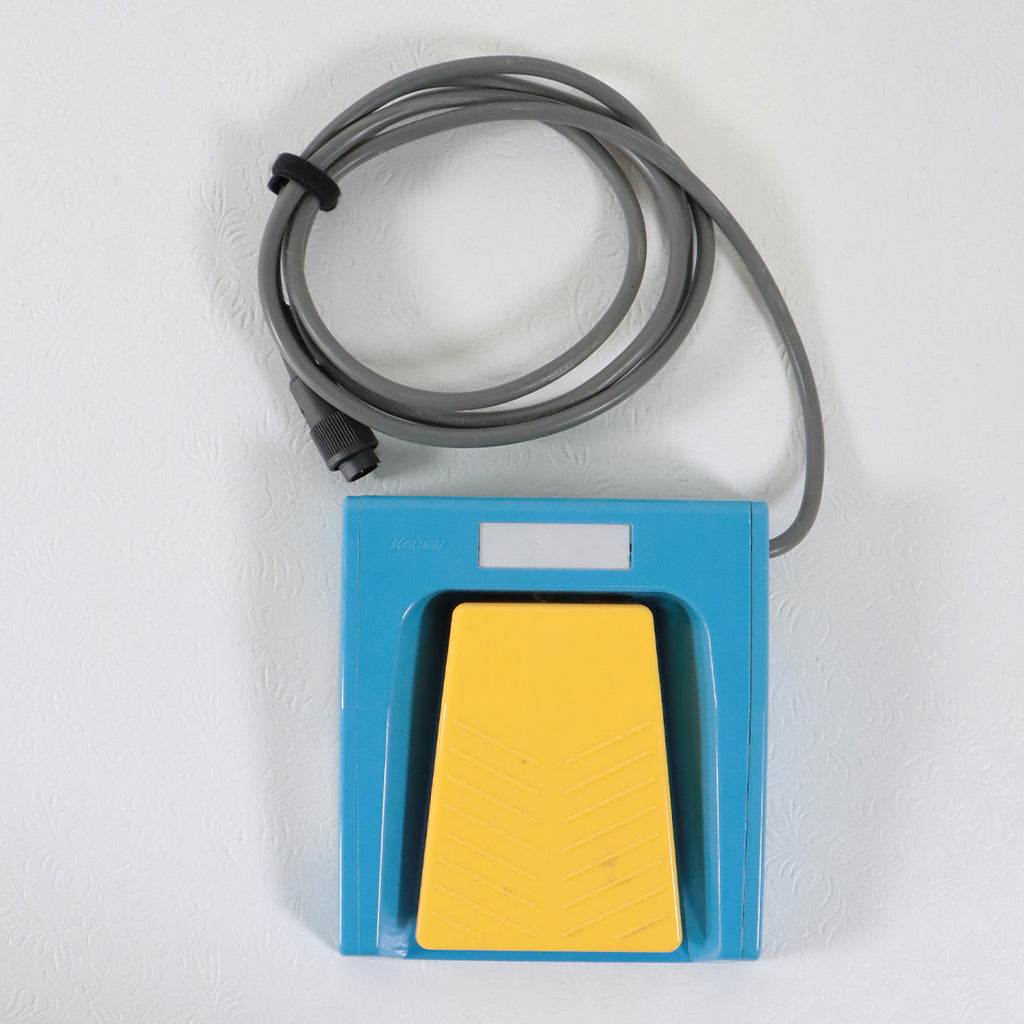 Kacon 2-Pin Electronic Foot Pedal Switch Footswitch HRF-M5-Y - Blue / Yellow