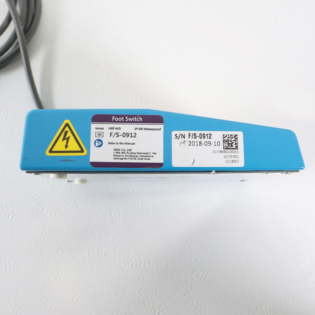 Kacon 2-Pin Electronic Foot Pedal Switch Footswitch HRF-M5-Y - Blue / Yellow