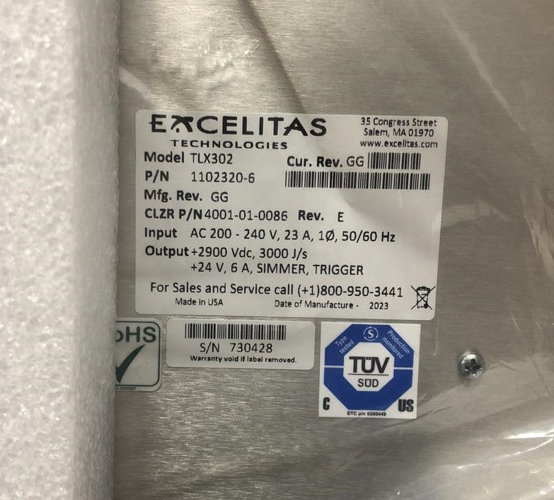 Candela GentleMax Laser Power Supply HVPS New 4001-01-0081 TLX302 TLX 302 GMAX