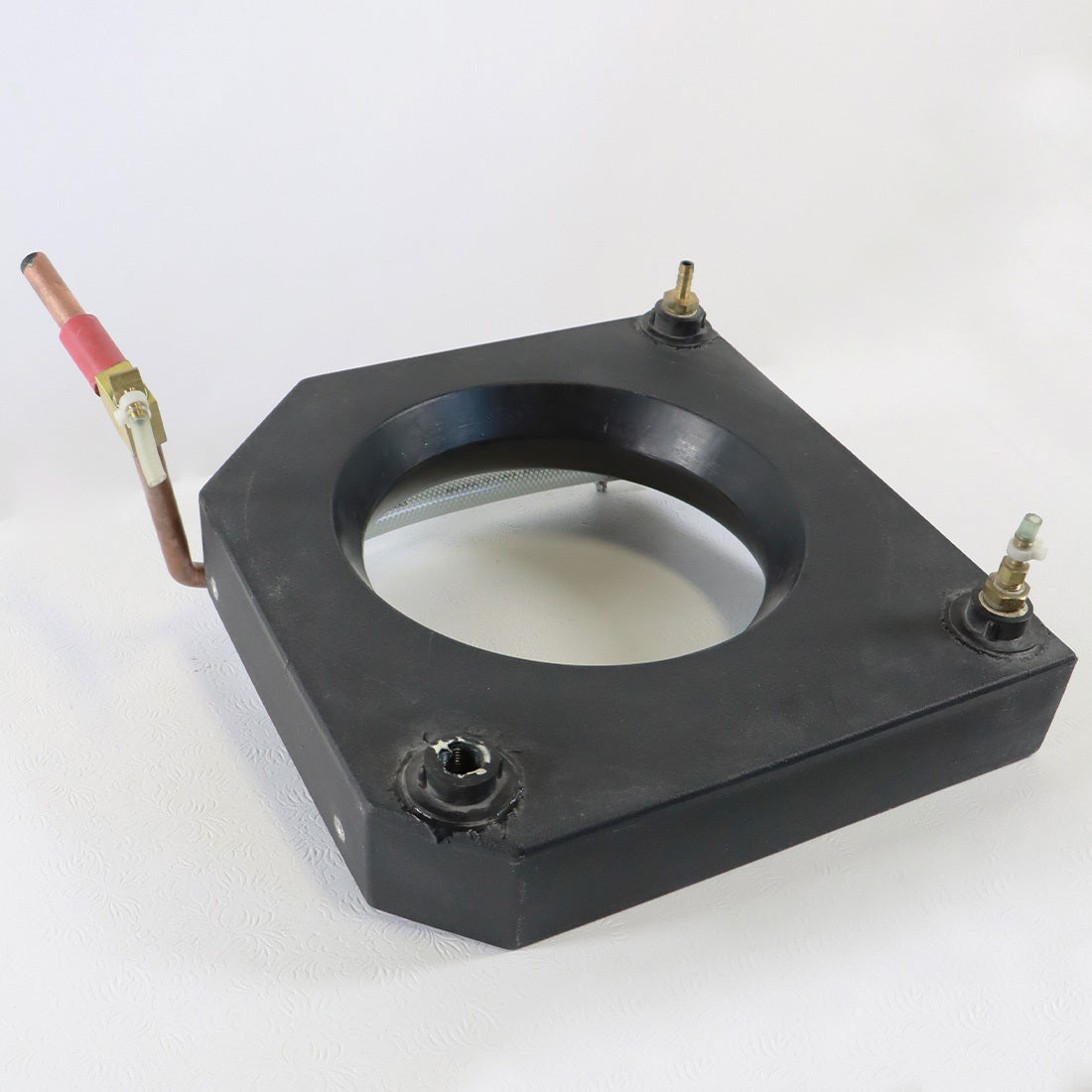 Black Plastic Liquid Coolant Water Reservoir Fittings Brass Fitting Copper Parts
