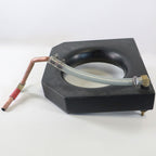 Black Plastic Liquid Coolant Water Reservoir Fittings Brass Fitting Copper Parts