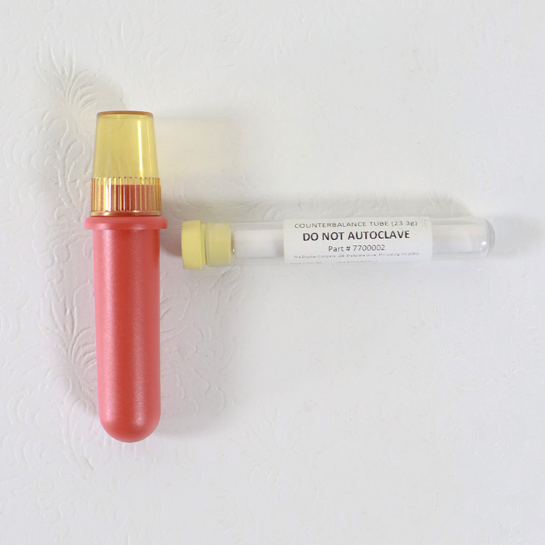 Drucker Diag Red Centrifuge Tube with Cap and Counterweight 03-1-0007-0005 4.5in