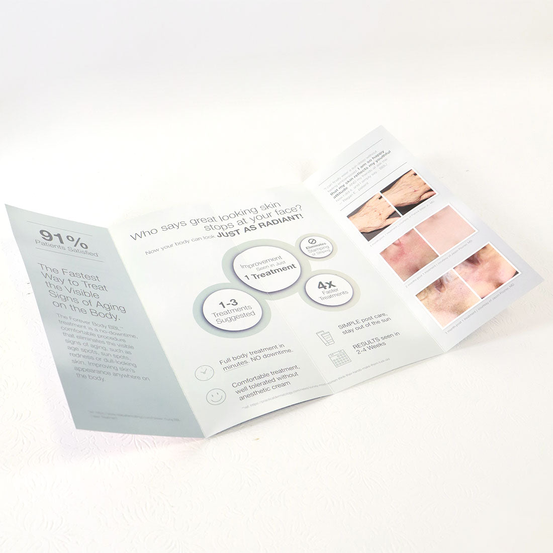 Sciton BBL Laser Forever Body Beautiful Skin Head To Toe Marketing Brochure x20