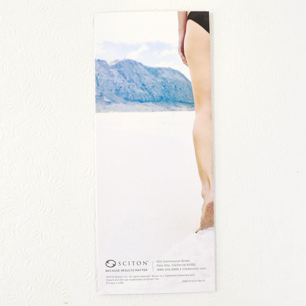 Sciton ClearV Looking Show Off Legs Office Marketing Brochure Spider Facial x20