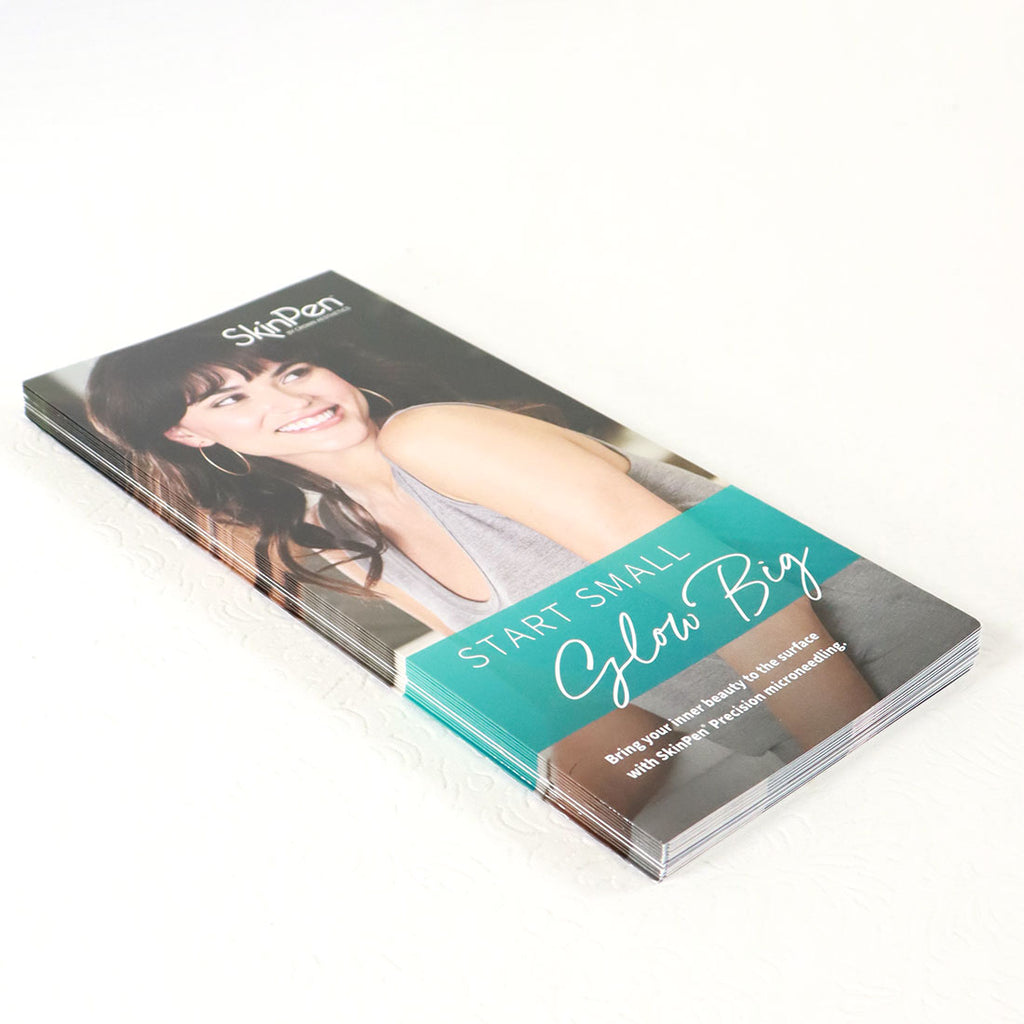 SkinPen Start Small Glow Big Microneedling Patient Office Marketing Brochure x12