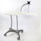 Canfield Visia Rolling Table with Monitor Arm and Keyboard Support Workstation