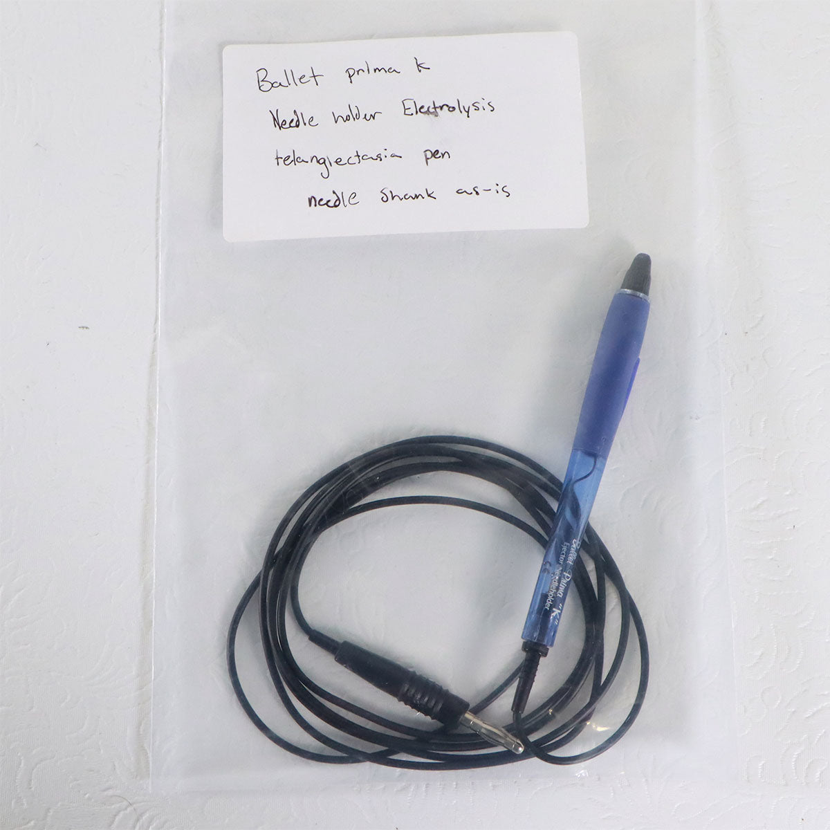 Ballet Prima K Ejector Electrolysis Telangiectasia Pen Needle Shank As-Is