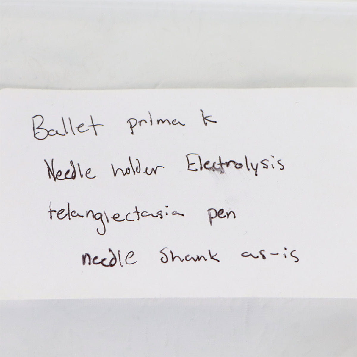 Ballet Prima K Ejector Electrolysis Telangiectasia Pen Needle Shank As-Is