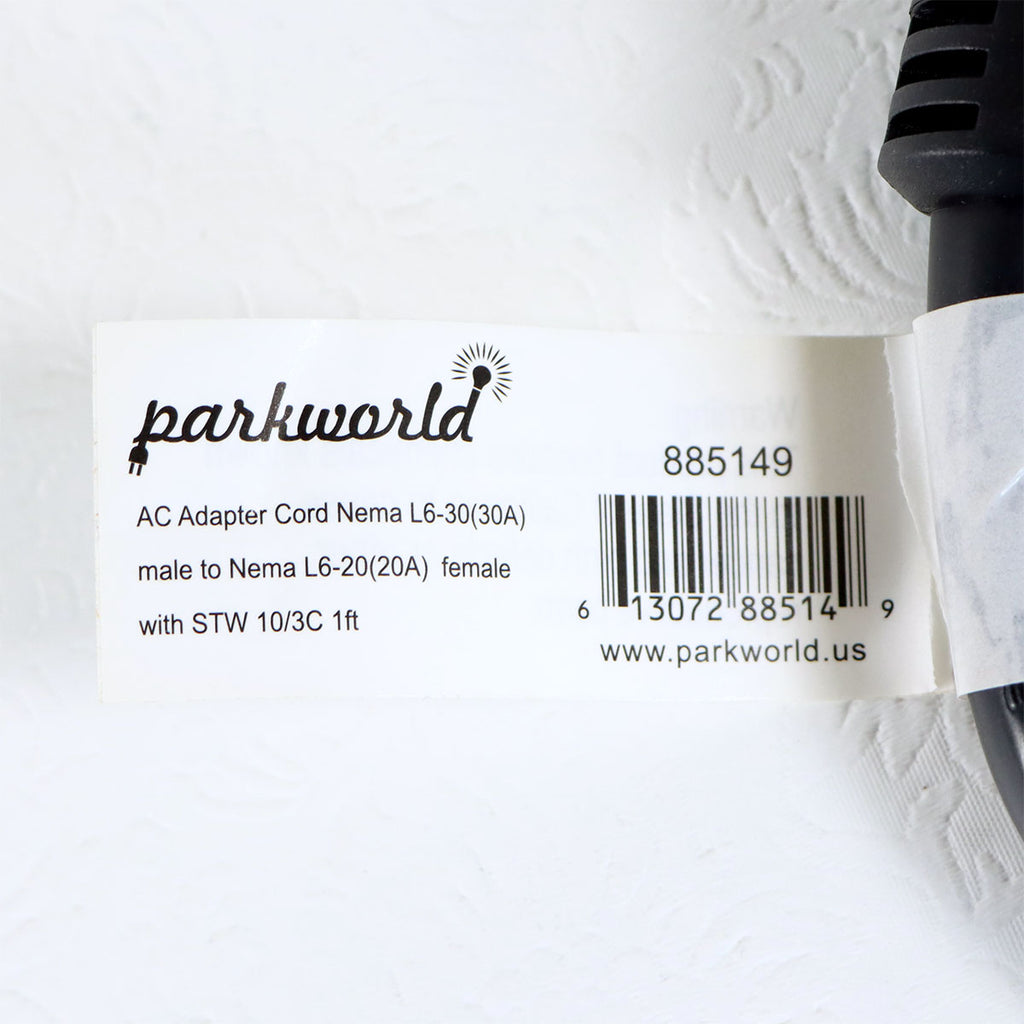 Parkworld 885149 Adapter Cord Set Twist Lock Plug Male Locking Receptacle Female