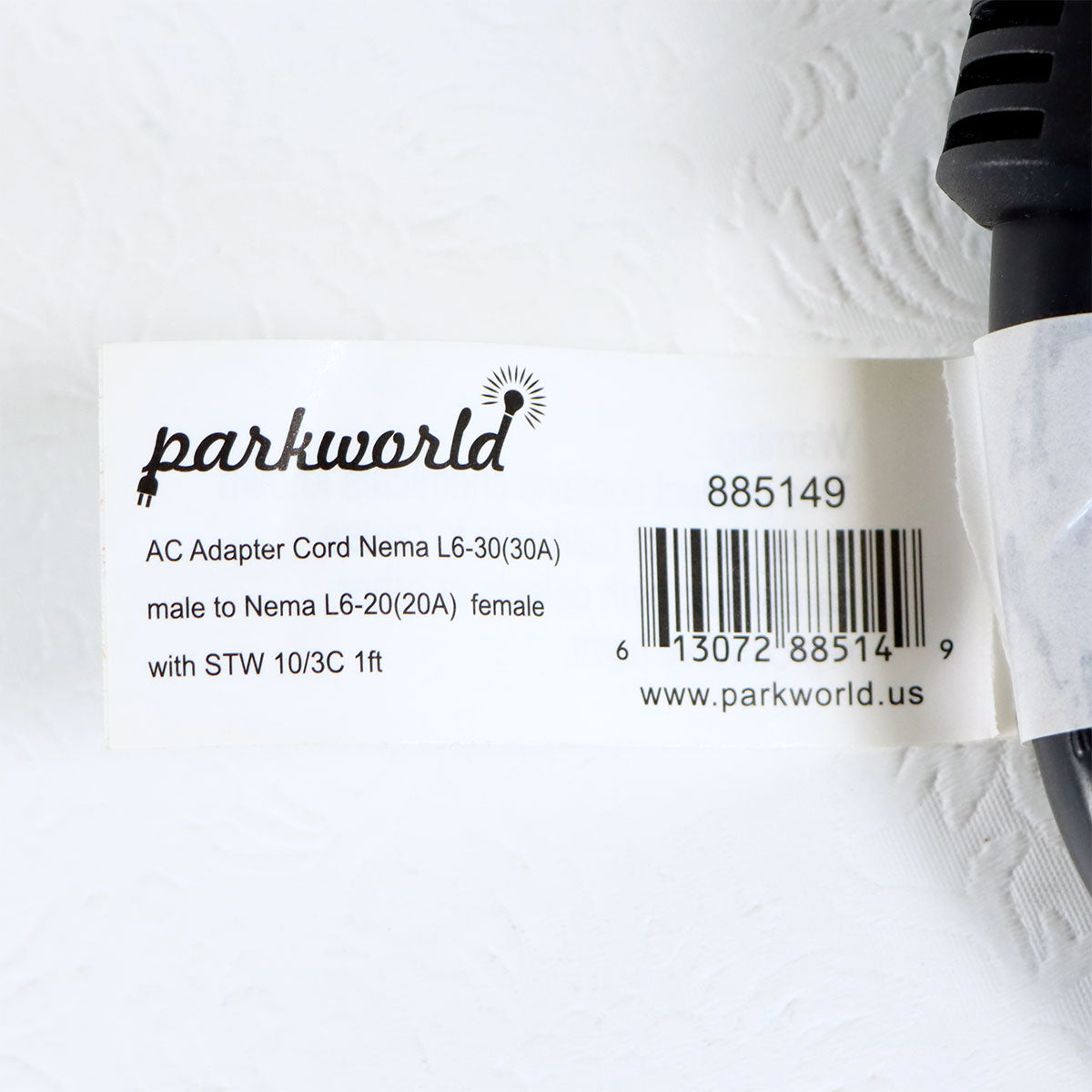 Parkworld 885149 Adapter Cord Set Twist Lock Plug Male Locking Receptacle Female