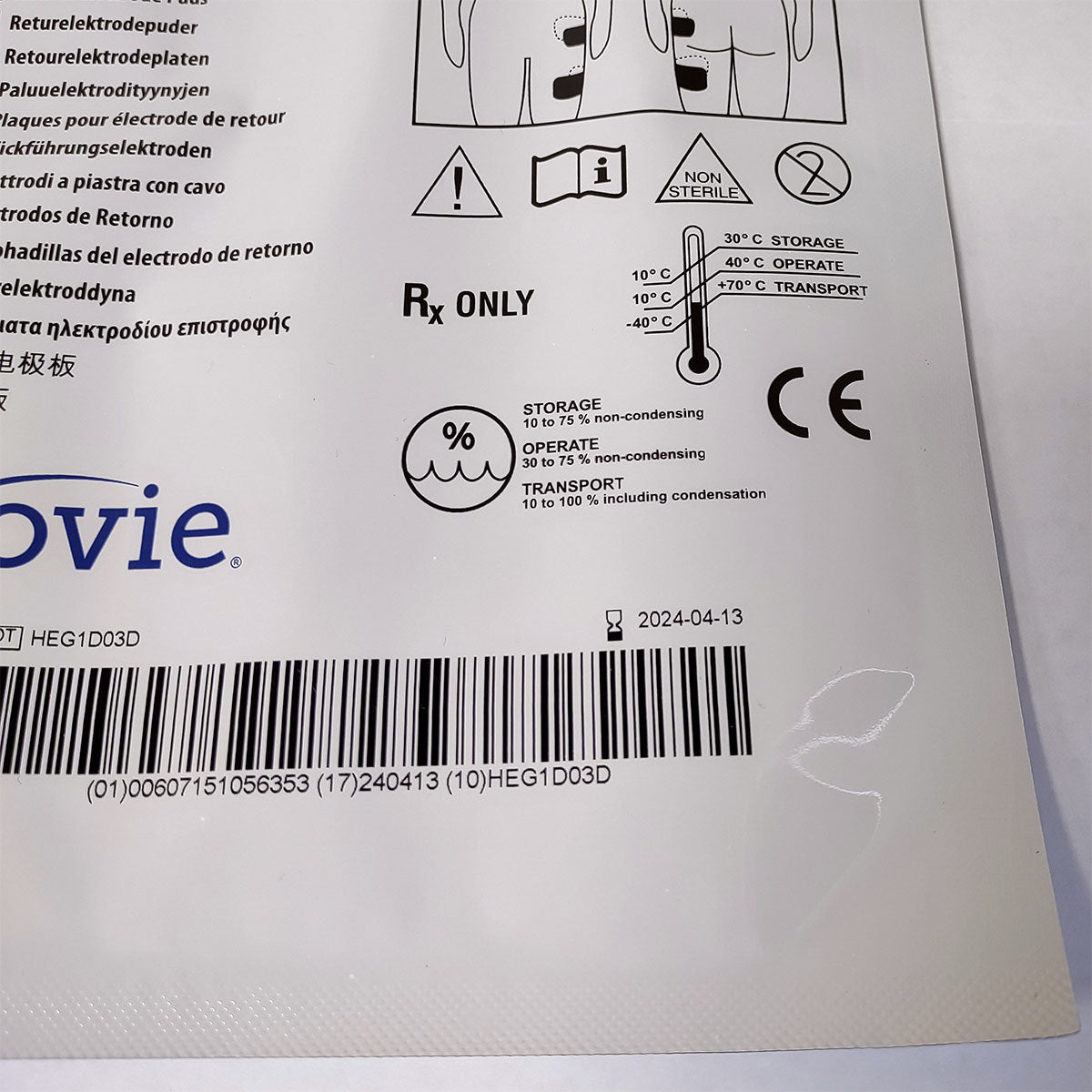 Bovie ESRE-1 Disposable Split Return Electrode Pad - Single 04/2024 - BTL Exilis