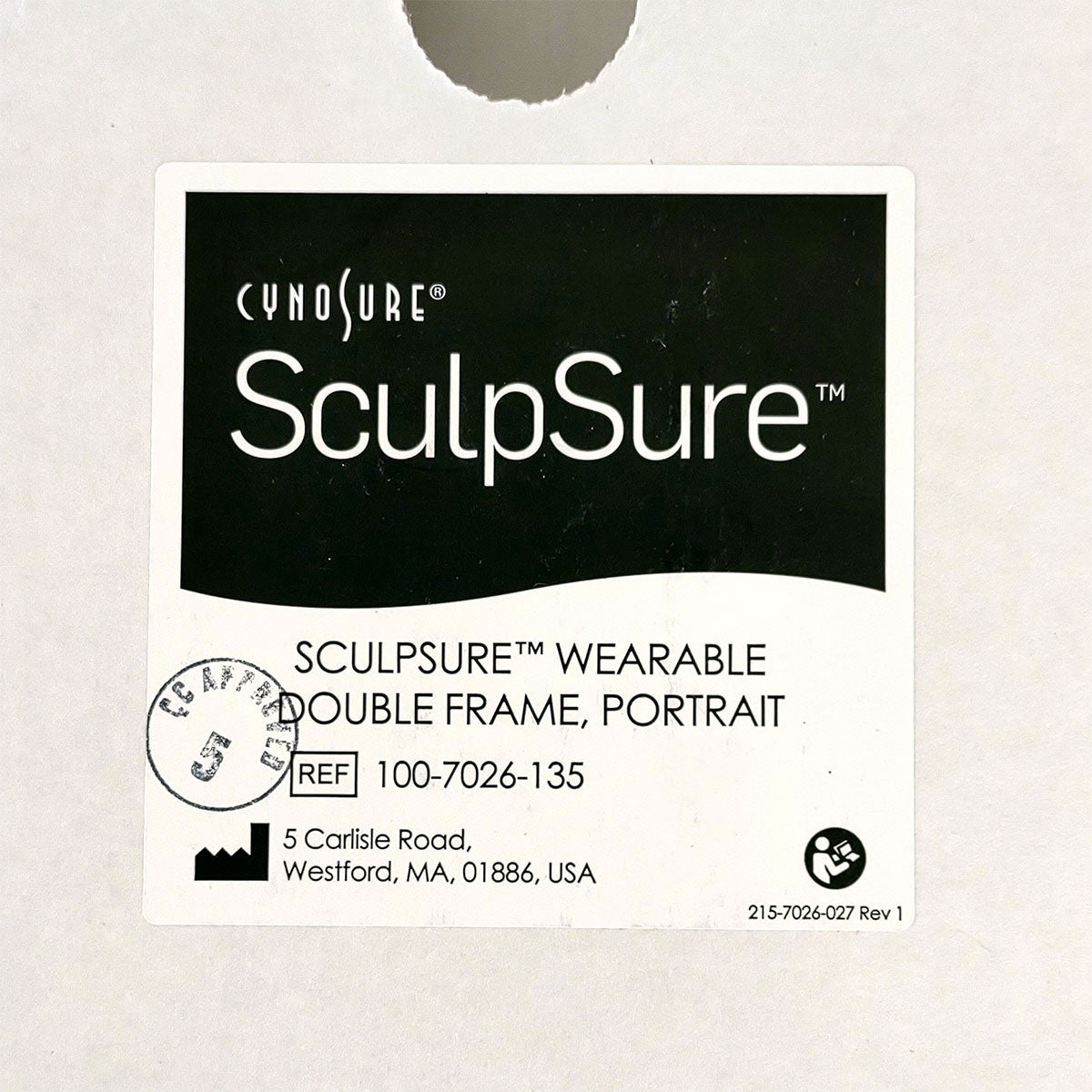 Cynosure SculpSure Wearable Applicator Frame - 2-Cell Double Portrait