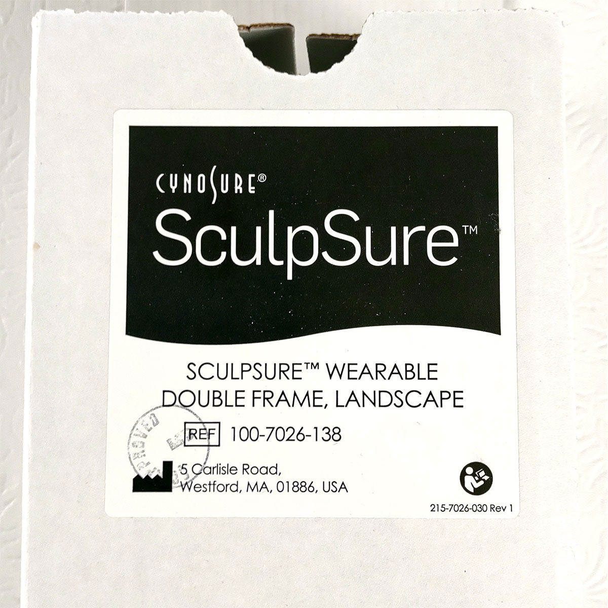 Cynosure SculpSure Wearable Applicator Frame - Landscape Double 2-Cell No Spacer 100-7026-138