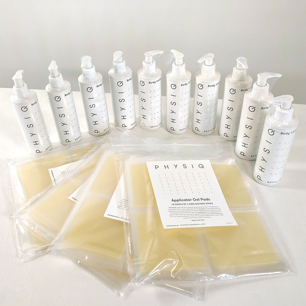 DEKA Cartessa PHYSIQ Treatment Kit - 160 Gel Pads & 10 Bottles Post-Care Lotion