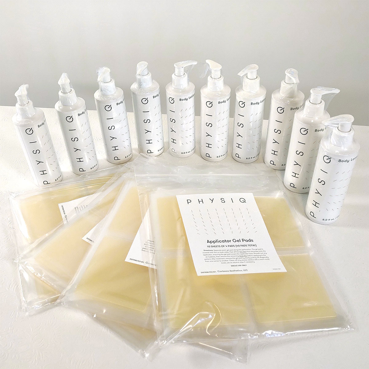 DEKA Cartessa PHYSIQ Treatment Kit - 160 Gel Pads & 10 Bottles Post-Care Lotion