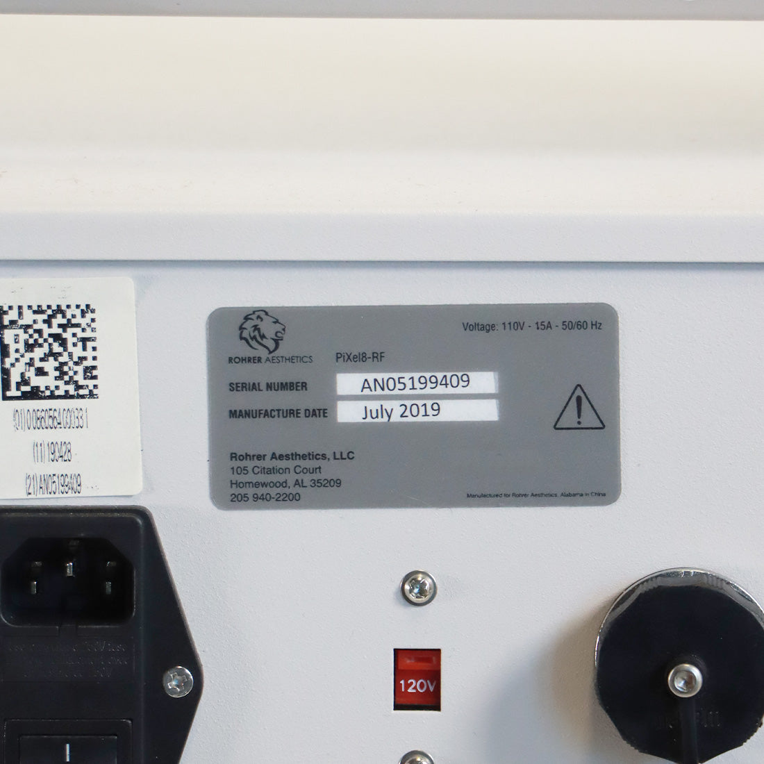 2019 Rohrer Aesthetics PiXel8-RF Bi-Polar RF Microneedling Skin Tightening