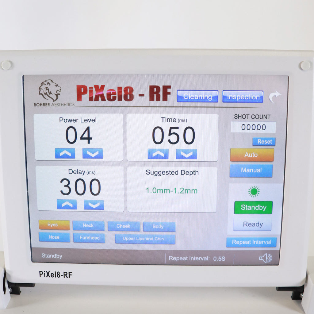 2019 Rohrer Aesthetics PiXel8-RF Bi-Polar RF Microneedling Skin Tightening