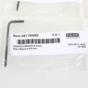 Deka Allen Wrench 3.0mm PN: 041100064 Alan 90 Elbow Tool