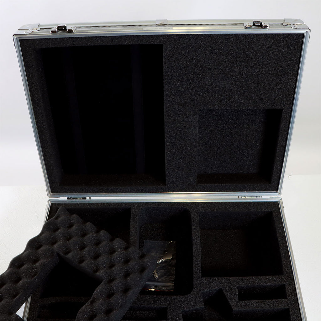 Aluminum Hard Shell Locking Case 20in x 14in x 6in Deka Handpiece Laser Cut Pad