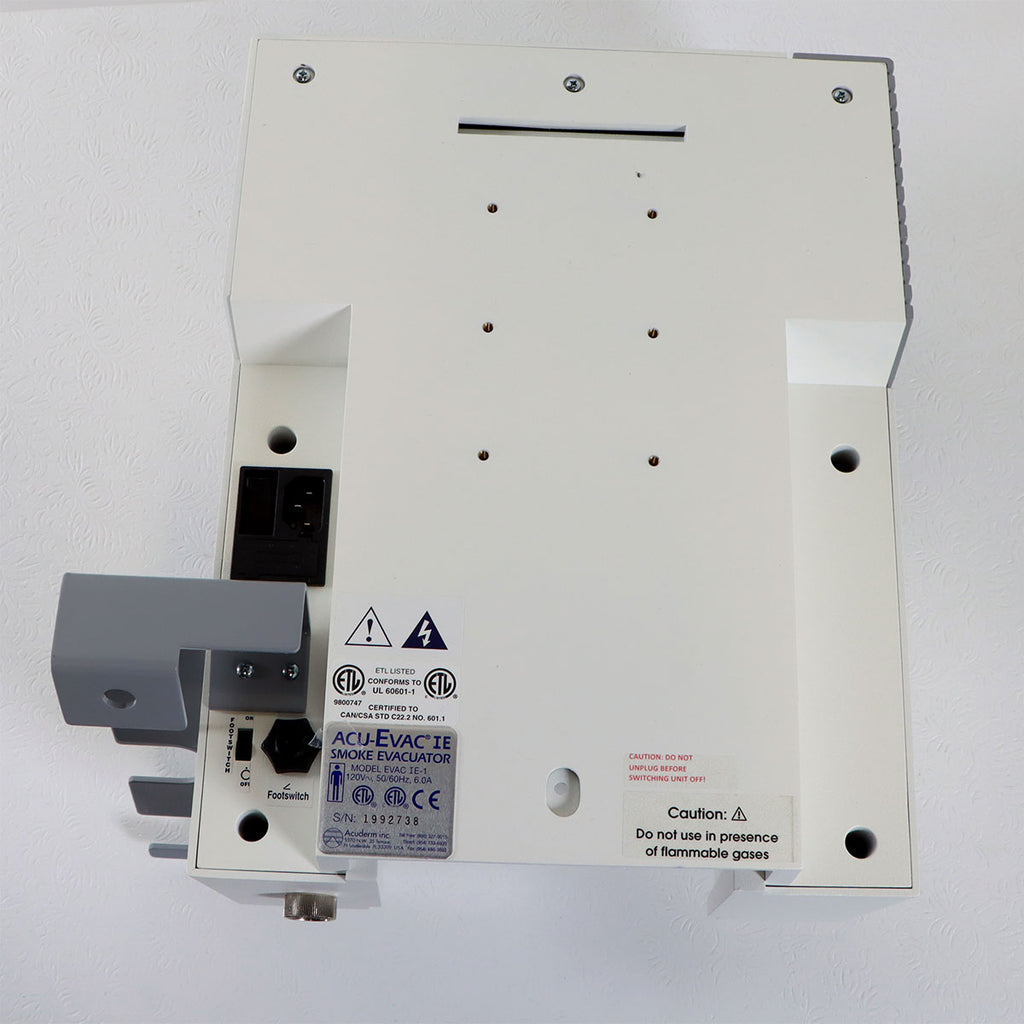 Acuderm Acu-Evac IE Smoke Evacuator System Wall Mount EVAC IE-1